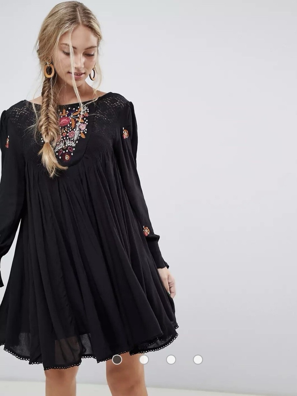 Free People 'Mohave' embroidered mini dress